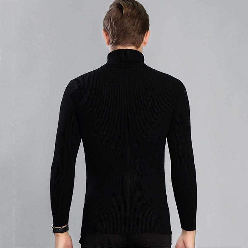 Sweater Men 2019 Casual Pullover Men Autumn Winter Turtleneck Sweaters Knitted Brand Male Sweaters