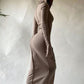 Ladies Fashion Warm Pullover Sweatshirt Dress Casual Long Sleeve Pullover Maxi Robes