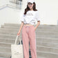 Spring and Summer New Sports Pants Girl Student Korean Version of Harajuku BF Trend Thin Section Loose Ins Trousers