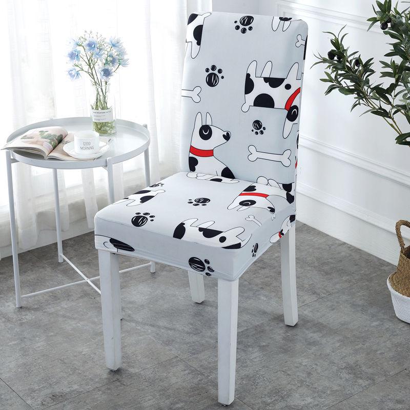Geometry Spandex Chair Slipcover Printed Stretch Elastic Chair Cover for Dining Room Office Wedding Banquet Party 1PC