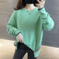 Autumn and Winter Loose Sweater Fashion Casual Bottoming Shirt Simple and Versatile Women's Top