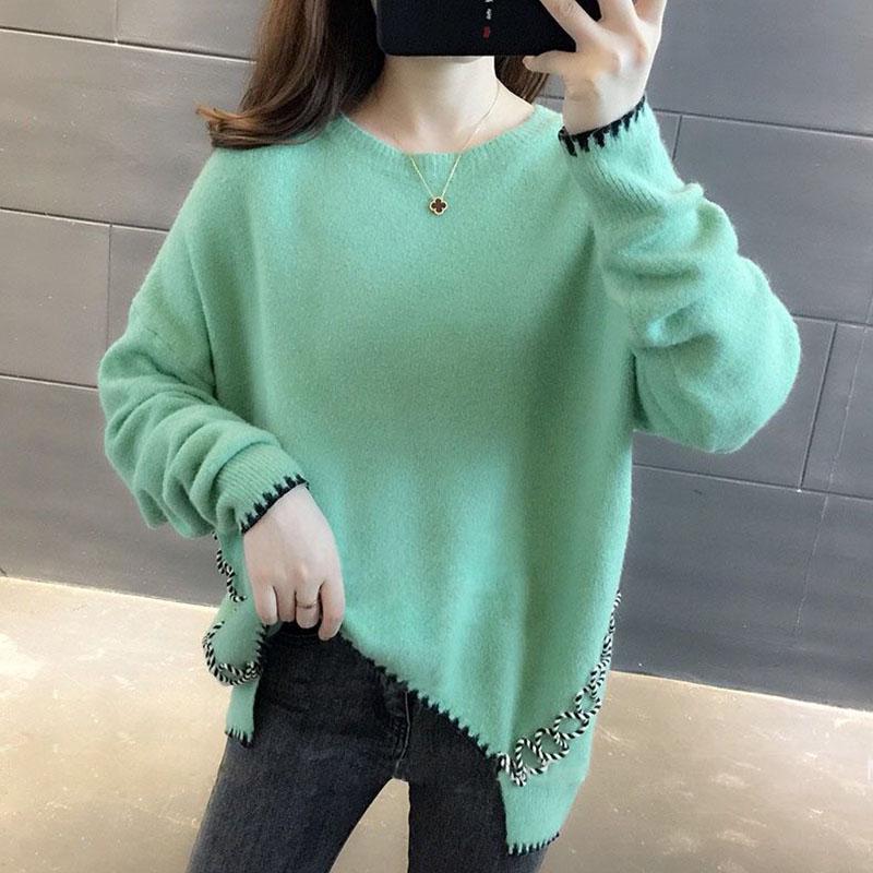 Autumn and Winter Loose Sweater Fashion Casual Bottoming Shirt Simple and Versatile Women's Top