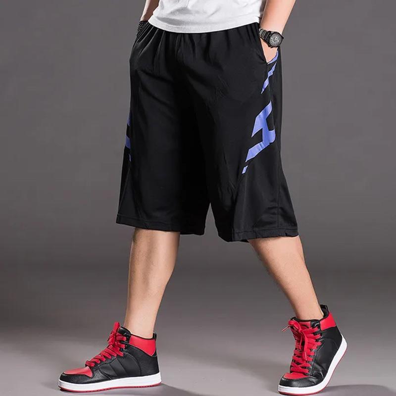 Summer Thin Basketball Pants Large Size Men's Shorts Casual Loose 5 Points Pants Sports Pants Breathable Large Pants