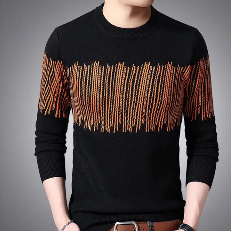 Men's  Sweater Autumn and Winter Korean Personality Sweatershirts Men's Bottoming Knitwear Sweater