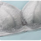 Women's Sexy Lace Large Size Underwear for Big Breasts Comfortable Adjustable Ultrathin Bra Female Full Cup Underwear Gather No Steel Ring Brassiere