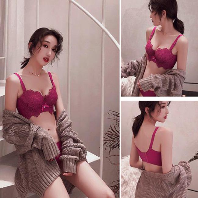 Sexy Bras Women Push Up Bra Floral Lace Gathered Bralette Plus Size Underwear Pink White Kawaii Girl Women Plus Size Bra Sexy