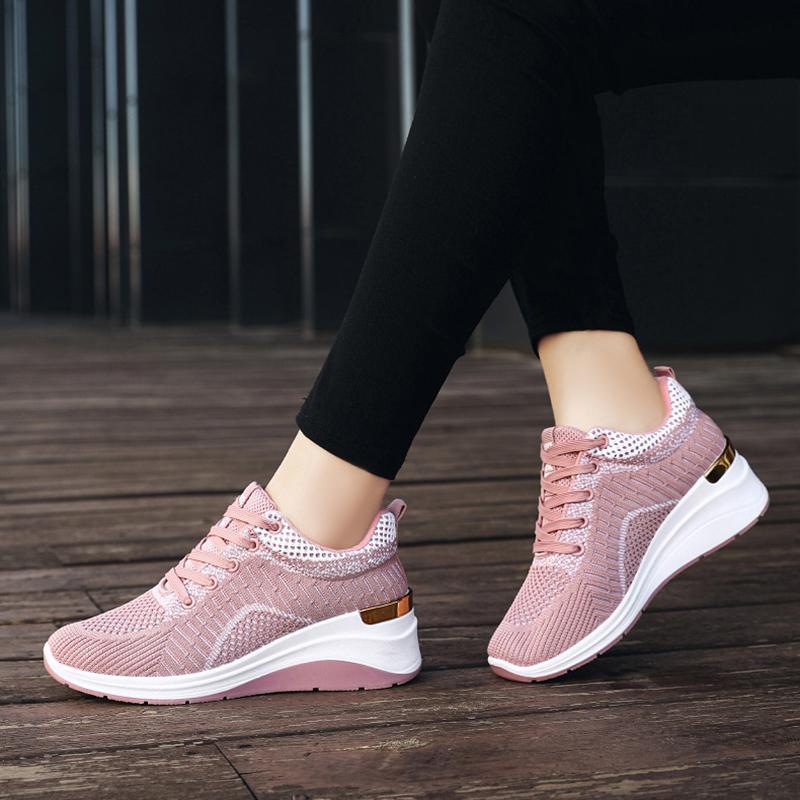 Women's Casual Shoes Mesh Breathable Running Shoes Gym Sports Shoes Outdoor Comfortable Fitness Coach Sports Light Walking Jogging Shoes