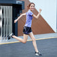 Yoga Clothing Short-sleeved Single Top Women's Running Sports Fitness Clothing Beginners Fabric Soft Sweat-absorbent Clothing Sexy