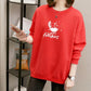 Spring and Fall Fashion Letter Round Neck Loose Women's Casual Sweatshirts