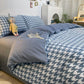 Four-piece Bed Cotton Nordic Style Quilt Cover Cotton Bed Linen Quilt Cover Pillowcase Set Household Bedding