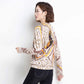 Bohemia Floral Crew Neck Woolen Sweater Women Long Sleeve Warm Printed Cashmere Sweater Knitted Jumper Tops