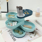 Rotating Jewelry Box Earrings Necklaces Multi-layer Storage Large-capacity Dust-proof Storage
