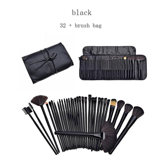 32Pcs Makeup Brush Kits Professional Synthetic Cosmetic Makeup Brush Foundation Eyeshadow Brush Kits