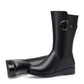Mid-tube Boots Autumn Winter Women's Boots Plus Velvet Cotton Boots Flat-bottom Flat-heel Women's Shoes Mid-boots Middle-aged Leather Boots