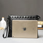 Business Briefcase Men Black Rivets Large Capacity Anti-theft Shoulder Crossbody Mobile Phone Bag