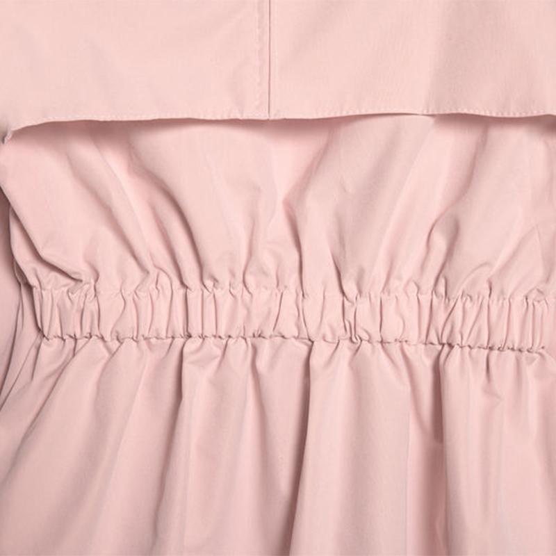 Short Windbreaker Women's Autumn and Winter Small Size Lantern Sleeve Skirt Waist Was Thin Korean Jacket