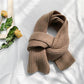 Winter Woolen Scarf Hand-woven Bib Warmth and Thickening Women's Versatile Dual-use Bibs for Lovers