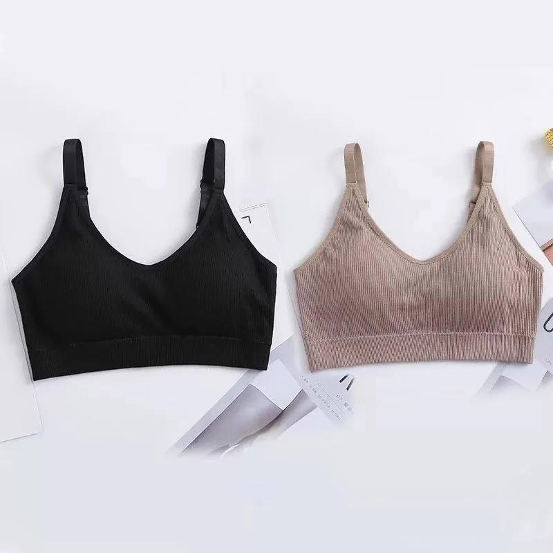 Two-piece Sports Beauty Back Tube Top No Steel Ring Camisole Gathered Anti-shrinking Wrap Chest Can Be Worn Outside Women's Underwear Bra