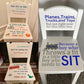 3 Set Boy's Time Out Chair Sticker Child Early Education Sticker Removable Chair Decoration Sticker for Home Decoration Christmas DIY Gift for Boy