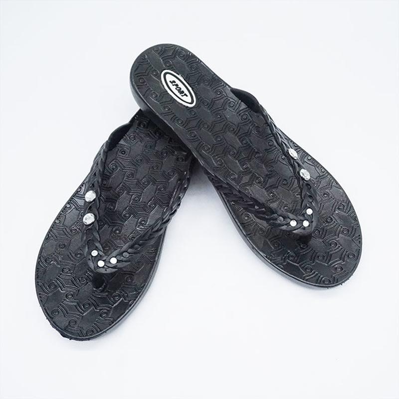 Non-slip Deodorant Flip Flops Women's Summer Fashion Outer Wear Flat-bottomed Casual Non-slip Beach Sandals and Slippers