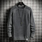 Men's Autumn Thin Sweater Student Trend Handsome Youth Loose Round Neck Bottoming Sweater Top