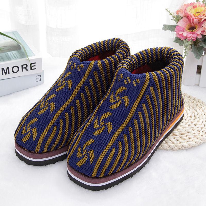 Handmade Cotton Shoes Women's Thick Cotton Shoes Non-slip Bottom Warm Cotton Shoes Adult Finished Products Thick Wool Shoes with Heels