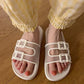 Cute Girl Heart Sandals and Slippers Student Home Fashion Non-slip Indoor Outdoor Sandals and Slippers Female Summer