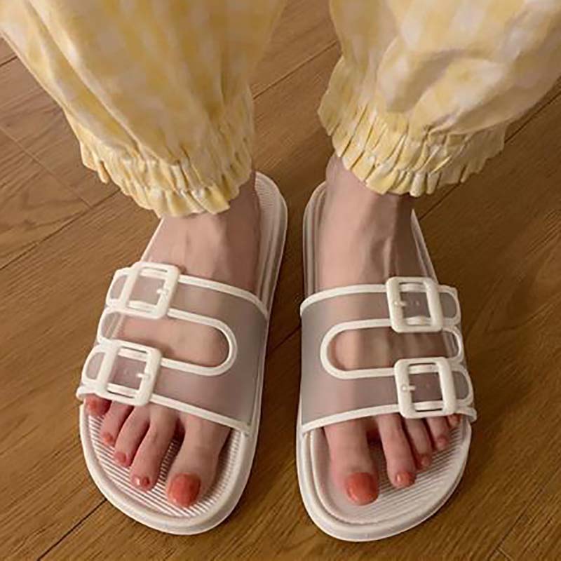 Cute Girl Heart Sandals and Slippers Student Home Fashion Non-slip Indoor Outdoor Sandals and Slippers Female Summer