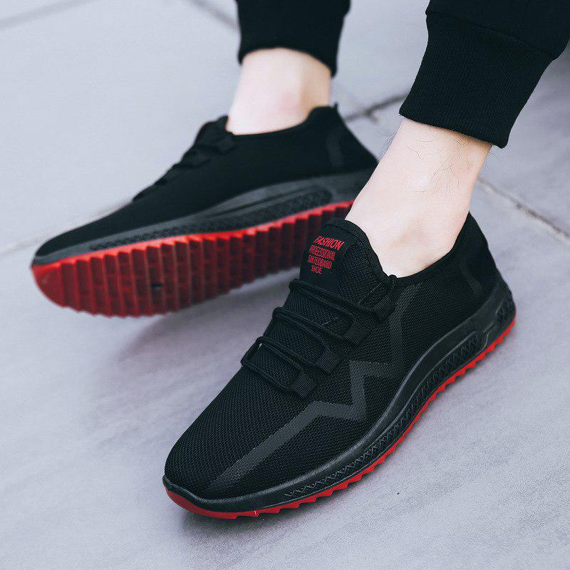 Men Summer Sports Shoes Breathable Mesh Casual Shoes Comfortable Soft Flat Shoes