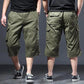 Summer Loose Overalls Men's Sports Shorts Plus Fat Plus Size Casual 7-point Pants Overalls