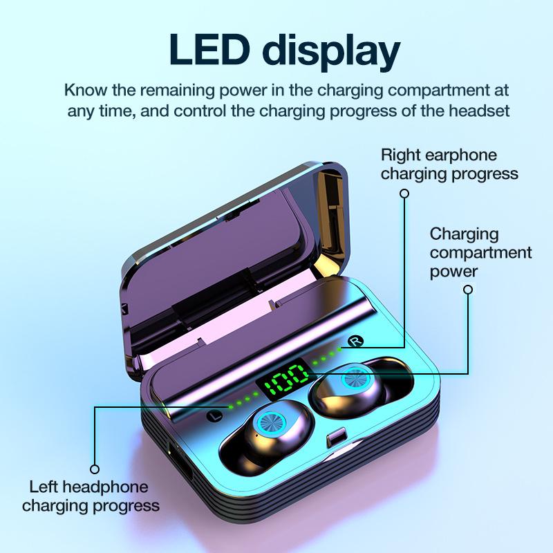 Waterproof 5.0 Earphones Bluetooth Mini HIFI TWS Earbuds Wireless Headphones Noise Reduction Headset