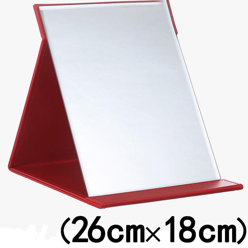 Ladies Leather Folding Mirror Desktop Creative Portable Makeup Mirror HD Travel Out Household Essentials