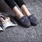 Autumn and Winter Plus Velvet Warm Shoes Plush Shoes Peas Shoes Women's Cotton Support Shoes with Non-slip Moccasins Flat Shoes