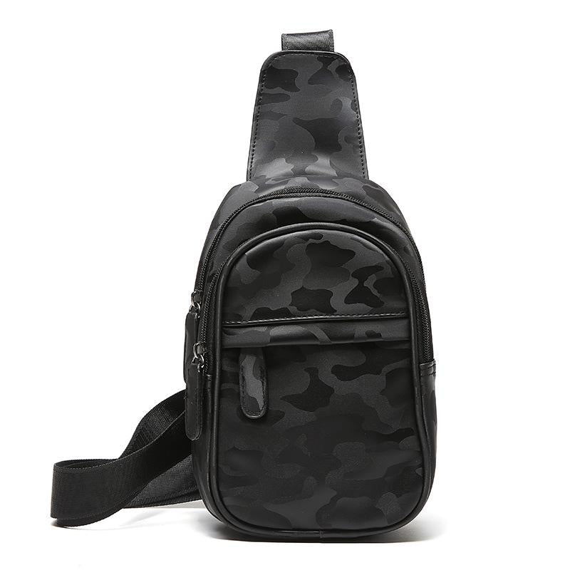Chest Bag Men Black Waterproof Mobile Phone Camouflage Messenger Bag Outdoor Sports Shoulder Bag