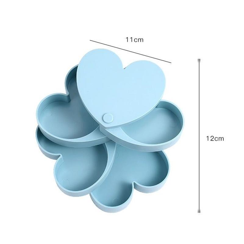 Rotating Jewelry Storage Box Multifunctional Necklace Earrings Earrings Japanese Multi-layer Storage Box