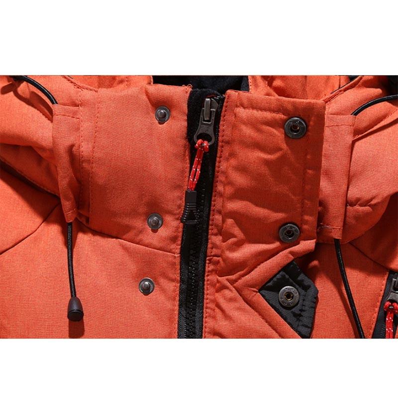 Winter Thick Down Jacket European and American Fashion Outdoor Leisure Warm Hooded Down Jacket