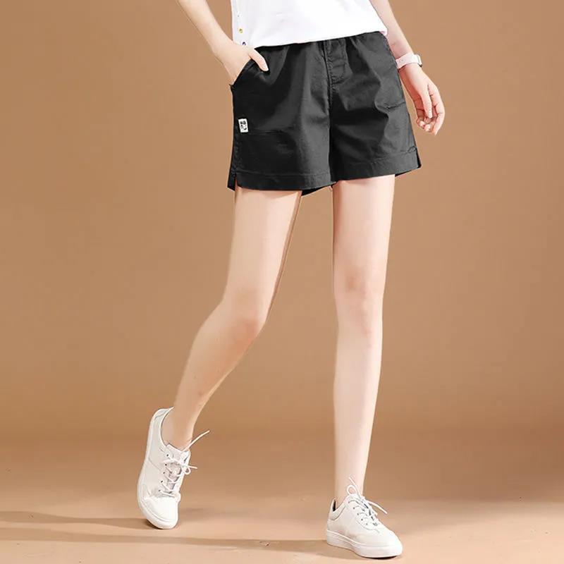 Shorts Women Summer Thin Section High Waist Loose Slim Straight Wide Leg Pants Sports Casual Pants All-match Trend