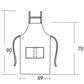 Kitchen Cooking Apron Female Suspenders Cute Waterproof and Oil-proof Anti-fouling Waistband for Men and Women Work To Work Sleeveless Overalls
