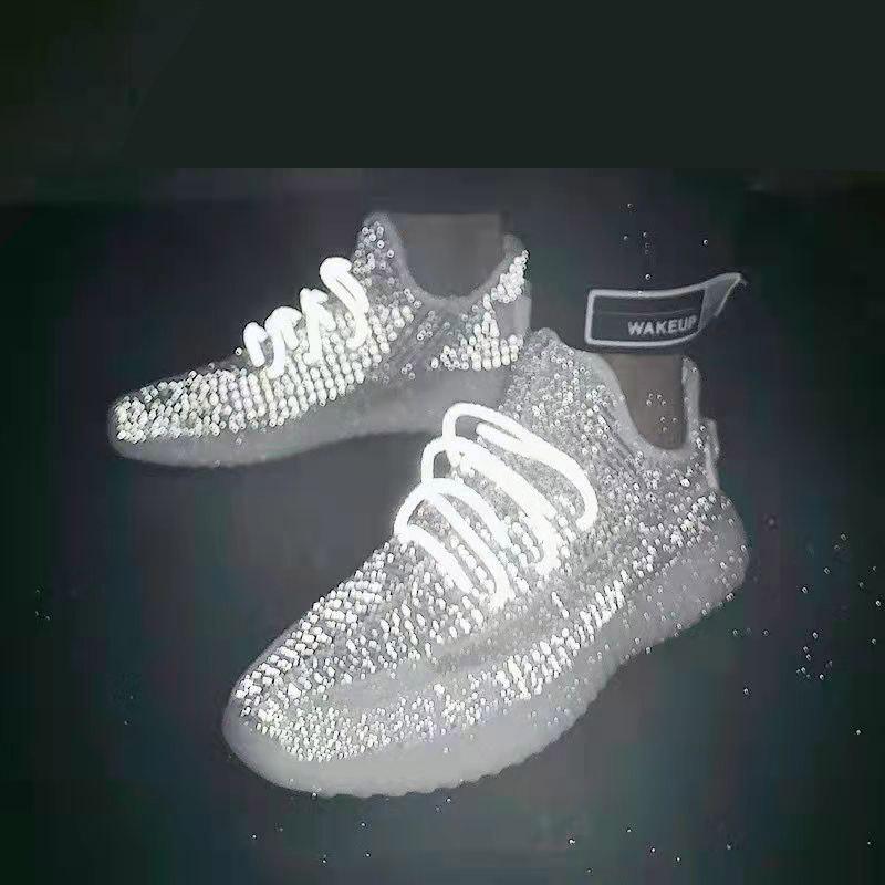Fly Woven Coconut 350v2 Shoes Men Stars Angel Reflective Athletic Shoes Casual Running Shoes Men's