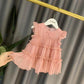 Girls Summer Dress Baby Girl Princess Skirt Sweet Tutu Skirt Children's Dress Baby Skirt Thin Cake Skirt Sleeveless A-Line Skirt
