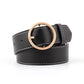 Concise Round buckle ladies wide belt fashion buckle pants belt