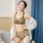 Sexy Leopard Underwear Women Plus Size Push Up bra Thin Wireless Seamless Bras Large Breast Gathered Bras 46/105 B C Bralette