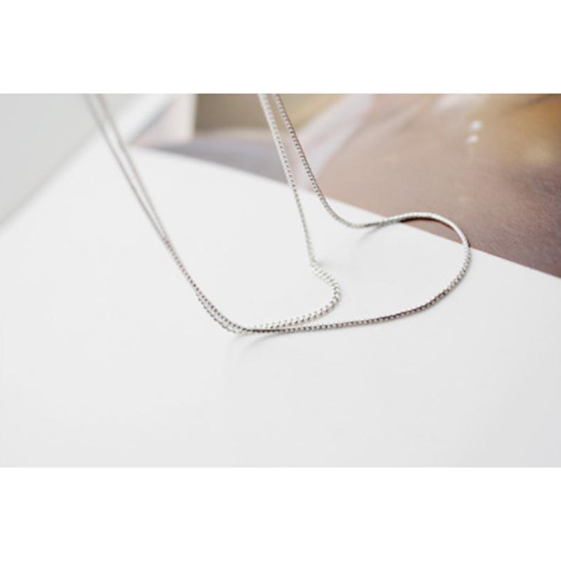 Silver Plated Necklace Jewelry Birthday Gift Short Clavicle Necklace Snake Bone Chain