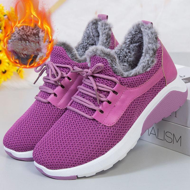 Women's Winter Plus Velvet Casual Cotton Shoes Non-slip Soft-soled Warm Cotton Boots