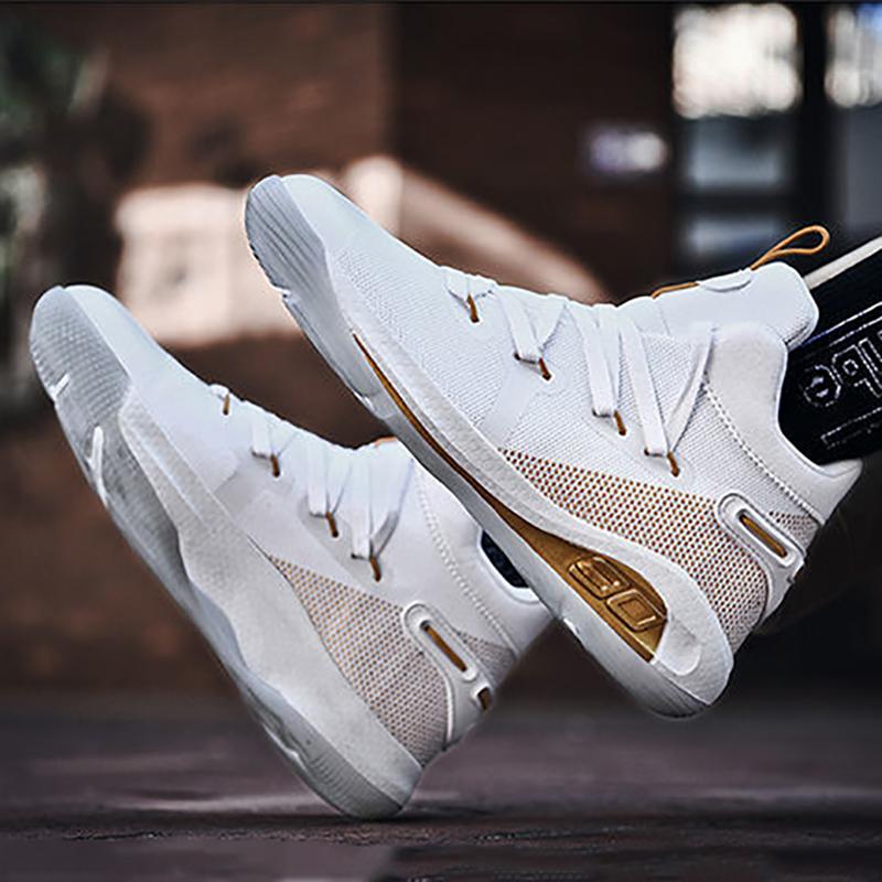Men's Korean Version of The Trendy NBA All-star Boots Summer Breathable Student Sneakers Men's High-top Breathable Wear-resistant Basketball Shoes