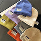 Unisex Knitted Beanie Hat Winter Solid Color Warm Hat Ladies Crochet Ski Leisure Skull Hat