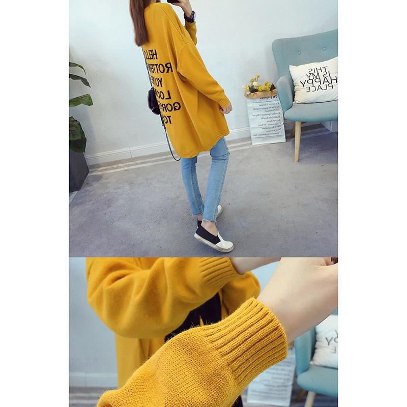 Pregnant Women's Autumn  Fashionable Sweaters  Mid-length Loose Coats  Maternity  Thicker Korean Winter Clothes