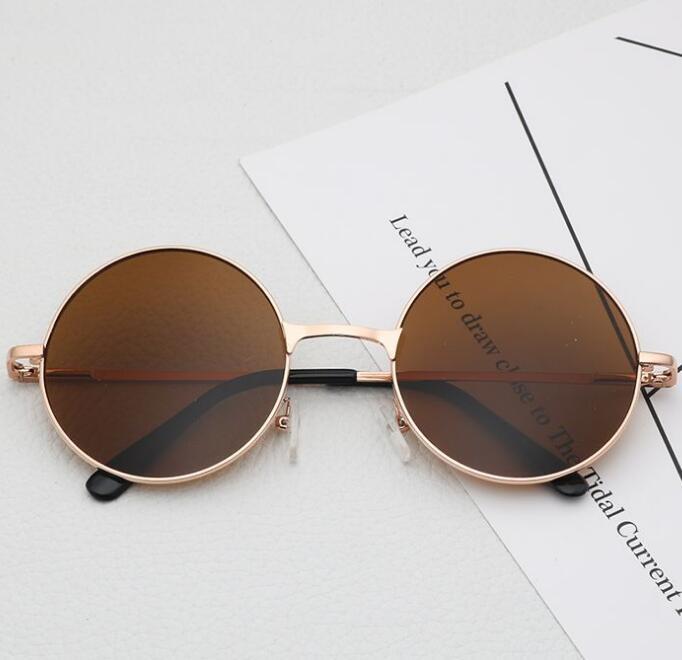 2019 New Vintage child UV400 lens Polycarbonate Sunglasses Boys/Girls Gafas Prince mirror Round Allo