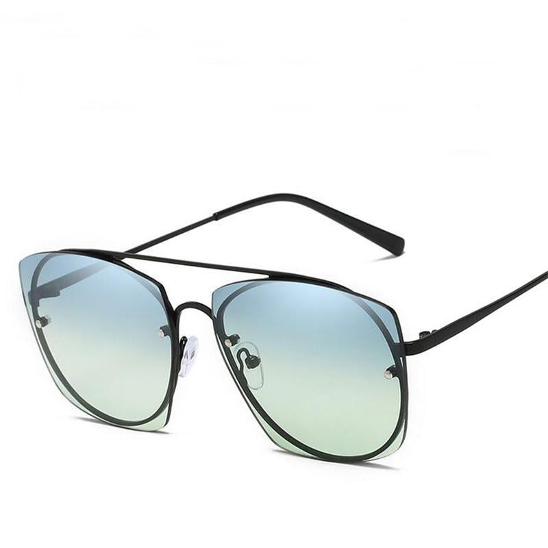WTEMPO , Brand Designer Women's Sunglasses Fashion Anti-UV Square Sun Glasses For Women 2019 Retro O