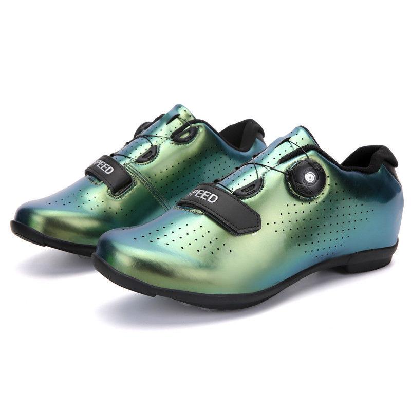 Men's and Women's Cycling Shoes Road Bike Lockless Cycling Shoes Hard-soled Men's Mountain Bike Bicycle Professional Power-assisted Cycling Shoes
